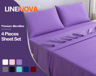 $34.99 • Buy 2000TC Hotel Quality Bed Sheet Set Fitted Flat Pillowcase Double Queen King Soft