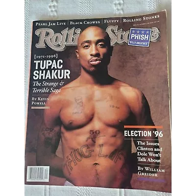 $65 • Buy Rolling Stones Tupac Shakur Old School October 31, 1996 Featuring Tupac Shakur (