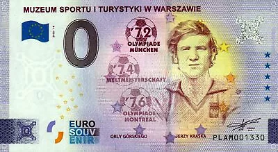 Zero Euro Bill - 0 Euro - Poland - Muzeum Sportu I Turystyki W Warszawie 2022-18 • £7.48