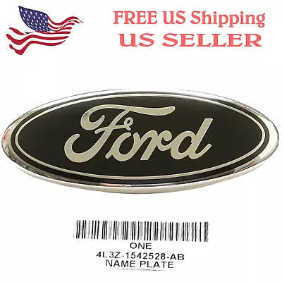 Ford Grille Or Tailgate BLACK Emblem -9  Logo For F250 F350 F450 F550 Super Duty • $27.95