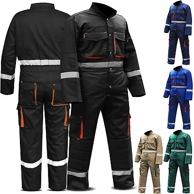 Mens Overalls Boiler Suit Coveralls Work Wear Mechanics Worker Protective Suit • £29.99