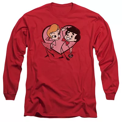 I LOVE LUCY CARTOON LOVE Licensed Men's Long Sleeve Graphic Tee Shirt SM-3XL  • $27.95