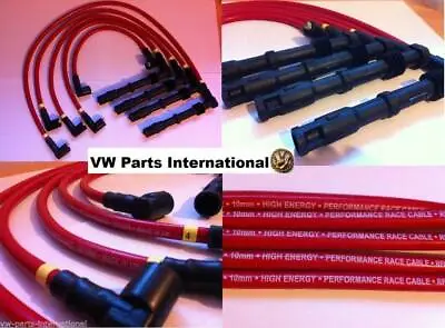 VW Golf MK3 2.0 16v ABF Blue Red Performance 10mm Ignition Leads Ibiza Passat • £141.70