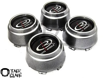 Rota Wheels Center Caps Hyper Black 4pcs Replacement Set P45r P45 Rb • $50