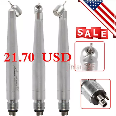 Yabangbang Dental 45 Degree Surgical High Speed Handpiece Push Button 4Hole WCA4 • $21.70