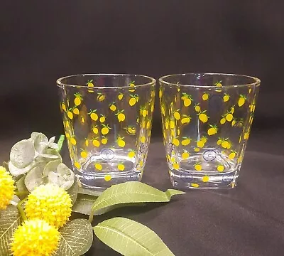 Ciroc Lemon Vodka Lowball Rocks Glasses ~ Set Of 2 • $16.90