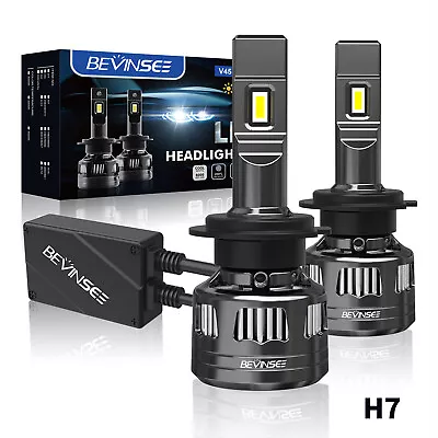 2x H7 LED Headlight Bulb High Low Beam 6000K 120W 30000Lm Cold White Bright Lamp • $45.99