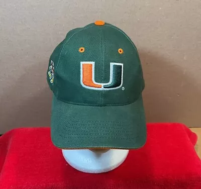 University Miami Hurricanes Hat Adjustable Baseball Cap Hat HMI Headwear F-Ship • $15.95