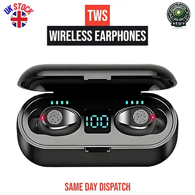 Wireless Bluetooth Earbuds In-ear Noise Cancelling Headphones For All Devices • £7.49