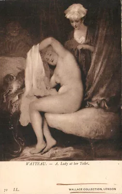 Vtg Art Pc A Lady At Her Toilet La Toilette Scarce Jean-antoine Watteau Nude • $7.99