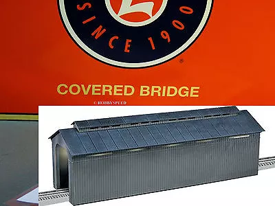 LIONEL LIGHTED RURAL COVERED BRIDGE O GAUGE Train Tunnel Overpass 6-24117 NEW • $84.84