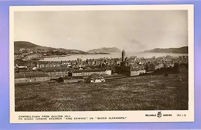 1922c STEAM SHIP CAMPBELTOWN Argyll And Bute SCOTLAND RP REAL PHOTO POSTCARD • £1.99