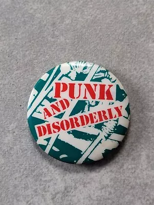 Vintage 80s PUNK Pin Badge Purchased 1986  • £7.95