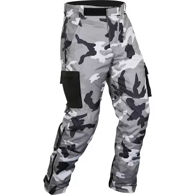 BUFFALO CAMO ARMOURED TEXTILE MOTORCYCLE JEANS SIZEl: SMALL  RRP £75.99 • £29.99