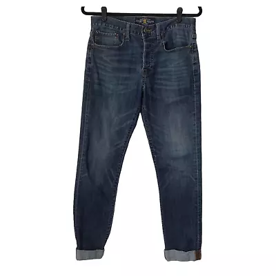 Lucky Brand Mens Jeans Size 31x32 121 Heritage Slim Button Fly Med Wash Cuffed • $20