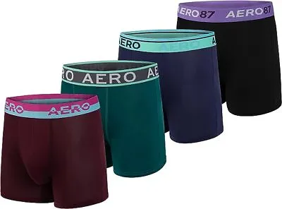 Aeropostale Men's Performance Boxer Briefs Polyester Spandex Underwear 4-Pack • $24.90