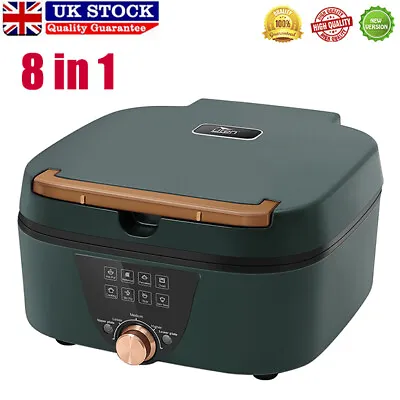 £43.99 • Buy 8 In 1 Multi Cookers Electric Slow Cooker Frying Pan Hot Pot Oven Kitchen 1800W