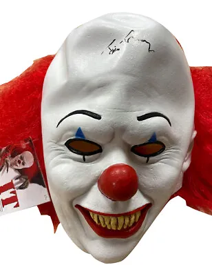 £450 • Buy Stephen King's IT Pennywise Mask Signed By Tim Curry 100% Authentic With COA