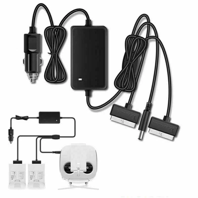 $49.49 • Buy For DJI Phantom 4 Series PRO V2.0 Transmitter 3 In 1 Battery Car Charger 17.4V