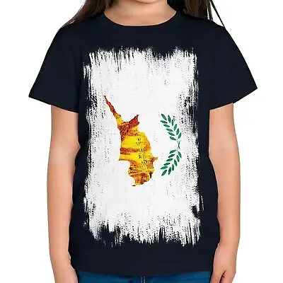 £9.95 • Buy Cyprus Grunge Flag Kids T-shirt Tee Top Kypros Football Cypriot Gift Shirt