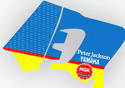 YAMAHA YZ 125 & 250 1993-1995 Team Yamaha Peter Jackson Graphics Kit Craig Dack • $254.95