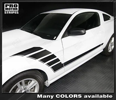 Ford Mustang Side Accent Strobe Stripes Decals 2010 2011 2012 2013 2014 Pro Moto • $59.50