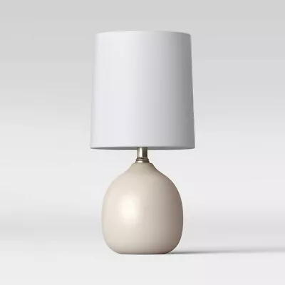 2 X Threshold Textured Ceramic Mini Accent Lamp White (Includes LED Light Bulb) • $24.95