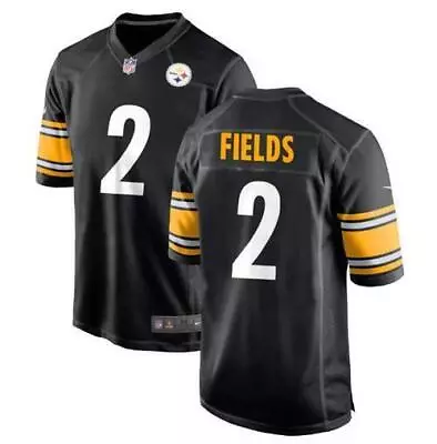 Justin Fields #2 Pittsburgh Steelers MEN Stitched Jersey Black / White / Rush • $35.49