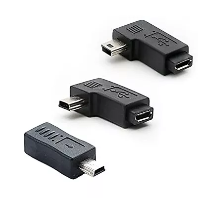 Mini Usb To Micro Usb Adapter Usb 2.0 Adapter Plug 90 Degree Left And Right Angl • $12.87