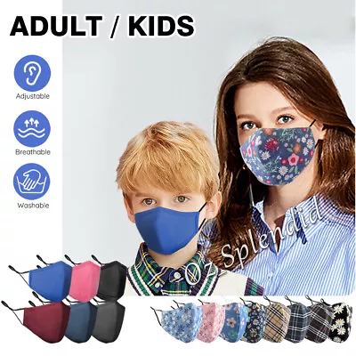 Adult&Kids Washable Reusable Anti Pollution Mask Face Mouth Cover Respirator • $2.79