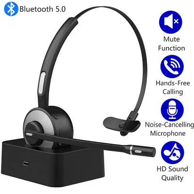 £20.39 • Buy YAMAY Trucker Wireless Bluetooth Headset With Noise Cancelling Mic For PC Tablet