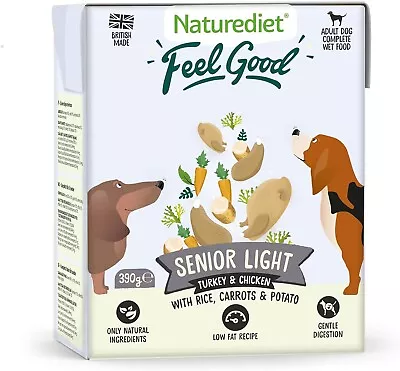 Naturediet Feel Good Senior - Lite Complete Wet Food 390g X 18 • £22.32