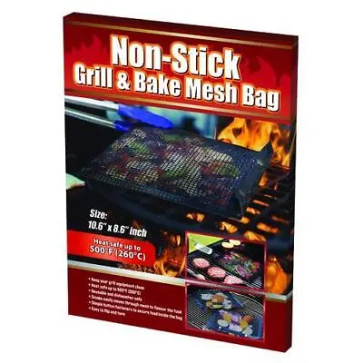 Non-Stick Grill & Bake Mesh Bag BBQ Grilling For Vegetables Meat Dishwasher Safe • $9.93