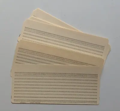 Lot 10 Vintage Computer Punch Cards IBM 5081 • $6