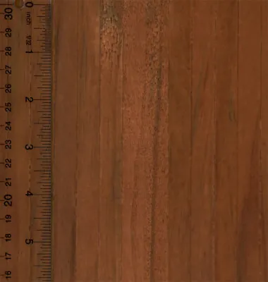 Miniature 1:12 Scale Self Stick Wood Flooring Sheet In Dark Wood (1/2 Inch Slat) • $8.99