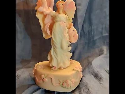 RARE Seraphim Classics Hope  Light In The Distance  Musical Roman Angel Figurine • $45