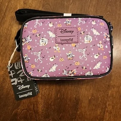 Loungefly Disney Mickey Minnie Mouse & Friends Halloween Crossbody Bag Purse New • $36.99