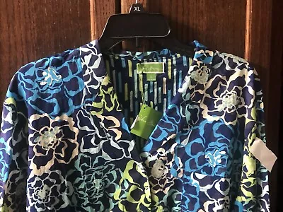 Vera Bradley Women’s Long Sleeve Cotton PJ Pajama Top Size Large • $18
