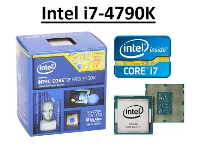 Intel Core I7-4790K SR219 ''Haswell'' 4 Core LGA1150 Clock 4.0 - 4.4 GHz CPU • £194.95