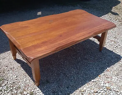 Mid Century Solid Oak Coffee Table  (CT307) • $399