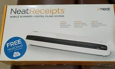 Open Box NeatReceipts Mobile Scanner + Digital Filing System • $35