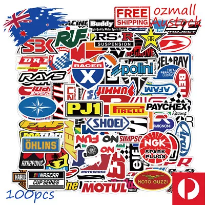 100pcs Racing Car Stickers Bomb JDM Drift Vinyl Decal Sports Car Stickers Logo  • $8.99