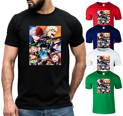 My Hero Academia Animie Manga Mens Kids T Shirt Youtuber Merch Xmas Gift Tee • £7.99