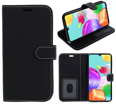 For Samsung Galaxy Models Phone Case Cover Wallet Slots PU Leather Gel • £4.99