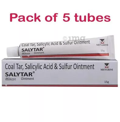 5X Coal Tar & Salicylic Acid Sulfur Ointment (5 X 15gm) For Skin Care • £17.39