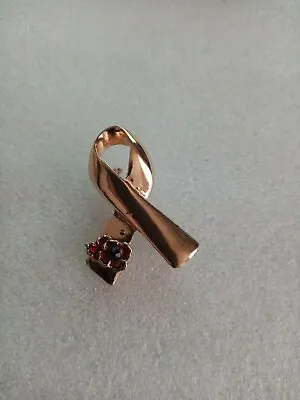 £5 • Buy Gold Ribbon Remembrance Brooch | Pin Badge Lapel | Charity | Lest We Forget
