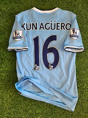 Manchester City Match Shirt Aguero # 16 • $550