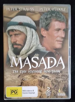 Masada Mini Series DVD (Reg 4) 2 Disc Set Near Mint Peter Strauss & O'Toole  • $26.09