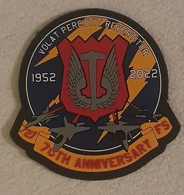 Rdaf Airforce F 16 70 Years Anniversary Pvc  Patch • $49.99