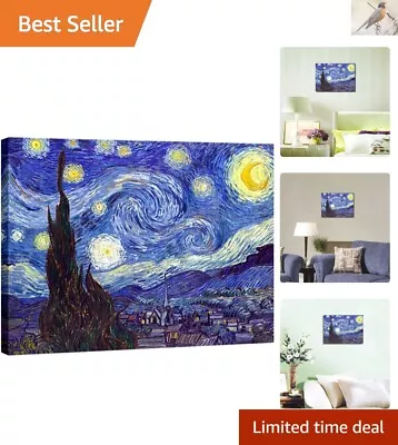 Van Gogh Oil Paintings Reproduction - Starry Night Canvas Print - Abstract Art • $16.19